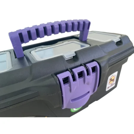 MANO Plastic Toolbox with Top Organizers — 13-Inch (320×165×136 mm)