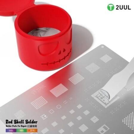 2UUL Solder Paste 138°C Red Skull (50g) for Rework & Reballing