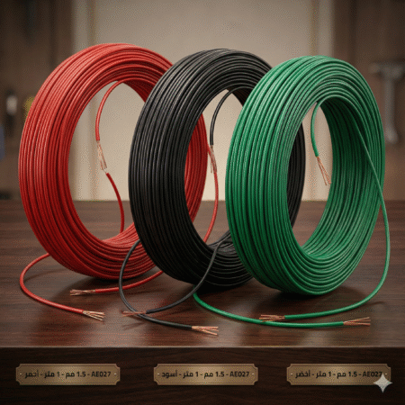 Flexible Electric Copper Wire AE027 1.5mm (Inner Diameter 0.3mm) — 300V — 1 Meter (Black / Green / Red)