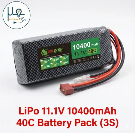 LiPo 11.1V 10400mAh 40C Battery Pack