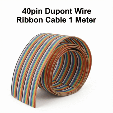 24AWG 40pin Dupont Wire Flexible Rainbow Color Flat Ribbon Cable 1 Meter