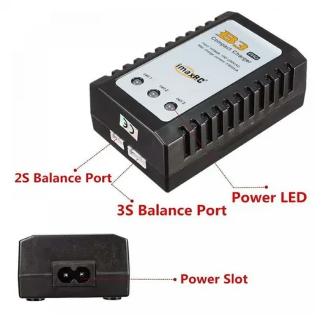 Imax B3 3×800mA LiPo Balance Charger (2S–3S)
