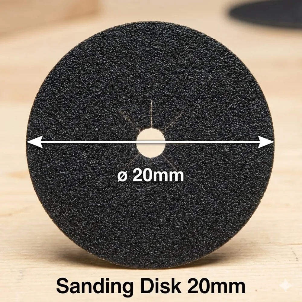 Black Sanding Disc 20mm – 1pc (Silicon Carbide, Wet/Dry)