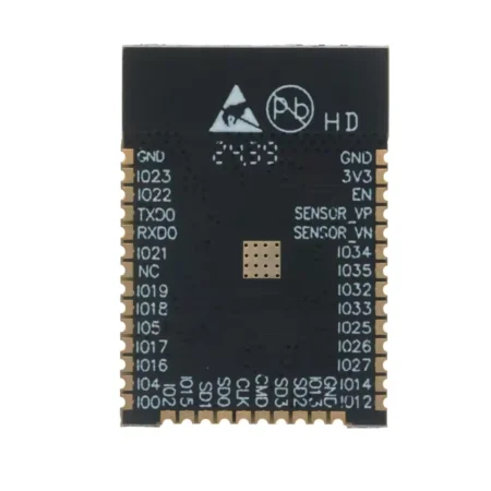 ESP-32D Module موديول ESP32 Wi-Fi وBluetooth 4.2 ثنائي النواة SMD بهوائي PCB مدمج