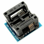 DIP to SOP8 (200–209 mil) Adapter — Clamshell Test Socket to DIP Footprint