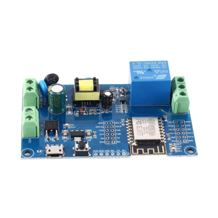 AC90-250V ESP8266 Wireless WIFI Relay Module 1 Channel ESP-12F Wifi Development Board AC/DC 5V/7-28V/5-80V Power Supply
