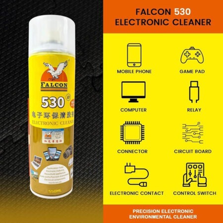 Falcon 530 Electronic Cleaner 550ml | PCB, Connectors & Contacts Spray Original