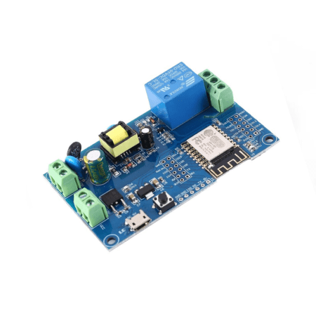 AC90-250V ESP8266 Wireless WIFI Relay Module 1 Channel ESP-12F Wifi Development Board AC/DC 5V/7-28V/5-80V Power Supply