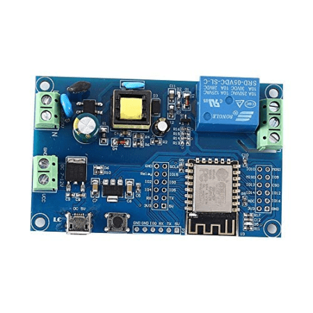 AC90-250V ESP8266 Wireless WIFI Relay Module 1 Channel ESP-12F Wifi Development Board AC/DC 5V/7-28V/5-80V Power Supply