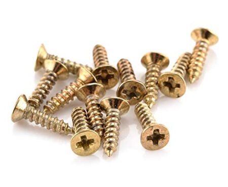 Screw 2mm x 8mm M2 Gold Phillips pan head self-tapping screw