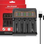 MH-5D84HP USB-C 4-Slot 18650/21700 Charger | 4.2V 4000mA, Independent Charging