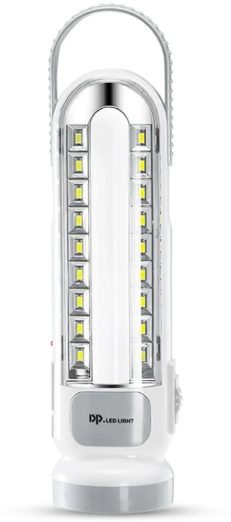 LED Light Rechargeable Portable DP-7102 | 3‑in‑1 Torch, Tube & Emergency Lamp 1300mAh AC/DC/Solar Charging