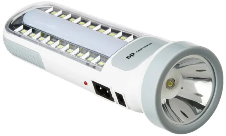 LED Light Rechargeable Portable DP-7102 | 3‑in‑1 Torch, Tube & Emergency Lamp 1300mAh AC/DC/Solar Charging