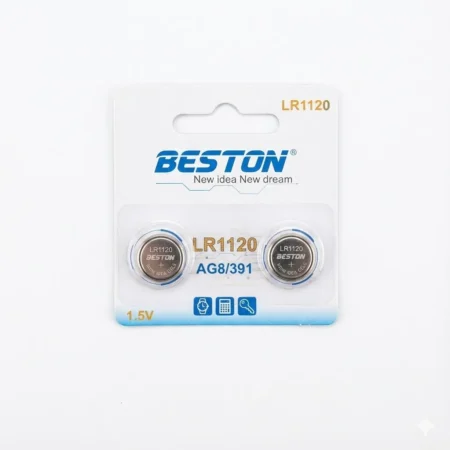 BESTON LR1120 / AG8 / 391 Alkaline Button Battery 1.5V — 2 Pcs Pack