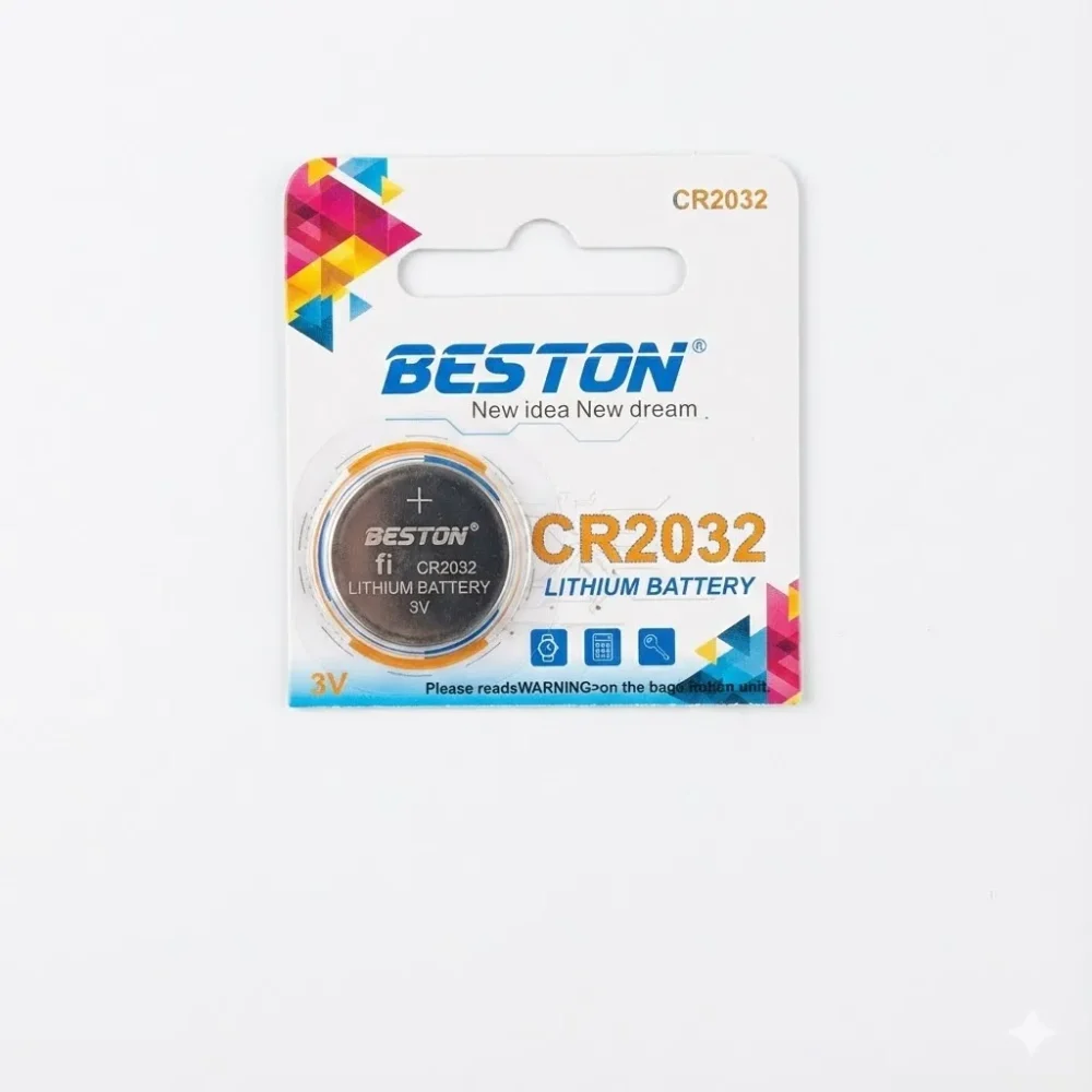BESTON CR2032 3V Lithium Coin Cell — Single Battery (1 pc)