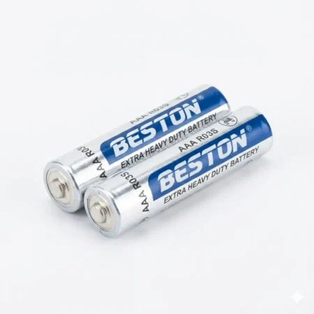 BESTON AAA 1.5V Extra Heavy Duty (R03S) Zinc‑Carbon — 2 Pcs