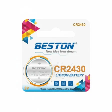 BESTON CR2430 3V Lithium Coin Cell — Single Battery (1 pc)