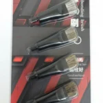 Brush Debonding Heads for Motherboard Chip Glue 4pcs Threaded Steel & Bristle Mix