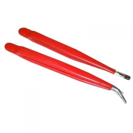 GOLDTOOL GCP-009 — 2 PCS PVC Insulation Tweezer Set (Made in Taiwan)