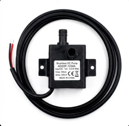 AD20P-1230A Brushless DC Water Pump 12V-4.8W-240 L/H-3meters height-IP68
