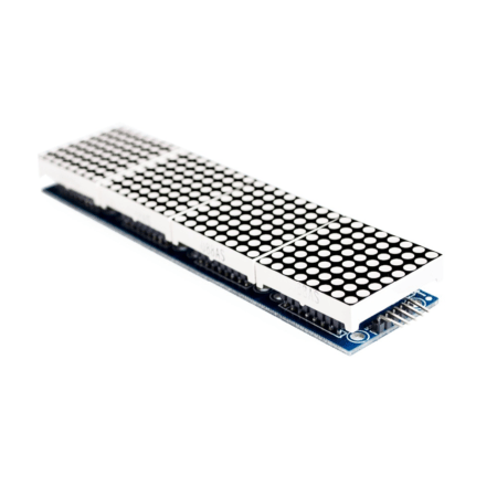 MAX7219 LED Dot Matrix 4 In 1 Display with 5P Line Module Red