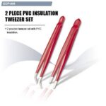 GOLDTOOL GCP-009 — 2 PCS PVC Insulation Tweezer Set (Made in Taiwan)