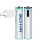 BESTON AAA 1.5V USB‑C Rechargeable Lithium Battery (Model 3AC‑18) — 440mAh / 660mWh — 2 Pcs