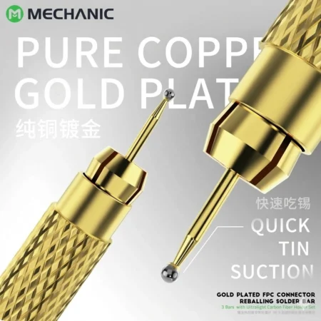 MECHANIC Dragging Needle Gold Plated FPC Connector Reballing Solder Set