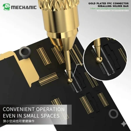 MECHANIC Dragging Needle Gold Plated FPC Connector Reballing Solder Set