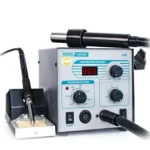 QUICK 706W+ 2‑in‑1 Rework & Soldering Station (580W Hot‑Air, 50W Iron, LED Display, ESD‑Safe)