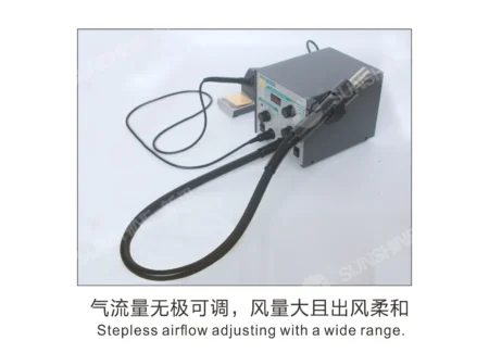 QUICK 706W+ 2‑in‑1 Rework & Soldering Station (580W Hot‑Air, 50W Iron, LED Display, ESD‑Safe)