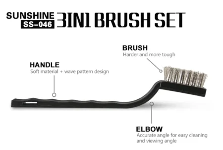 SUNSHINE SS-046 3 in 1 Brush Set