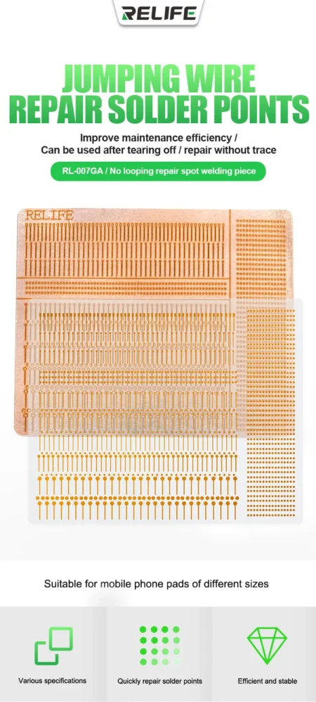Relife RL-007GA Dot Repairing Soldering Lug Pieces for Phone Welding Board Fly Wire Replacement