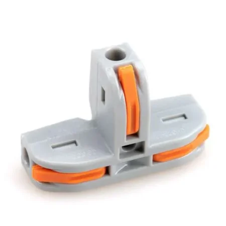 WAGO PCT-112 T-Shaped Wire Connector 1 In 2 Out – Spring Lever Branch Connector 