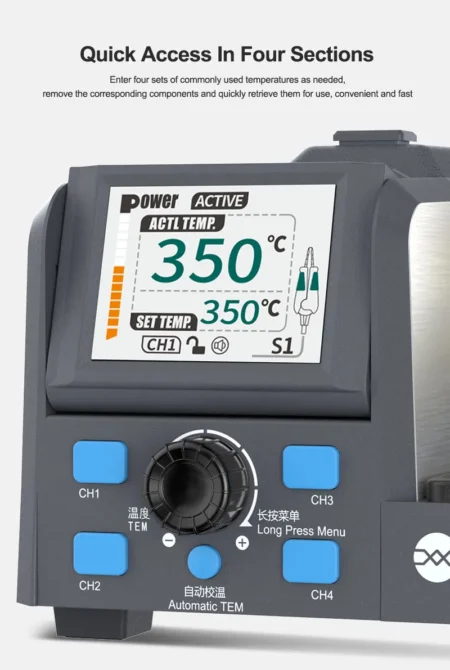 SUNSHINE S1 Intelligent Precision Soldering Station (Color Screen, Precision Tweezers, Smart Control)