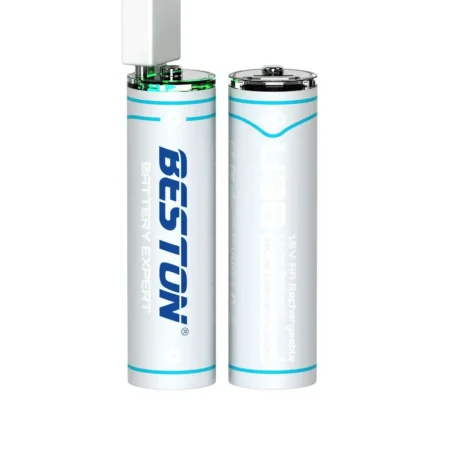 Beston AA 1.5V USB‑C Rechargeable Lithium Battery 2AC‑60 — 2‑Pack (1460 mAh)