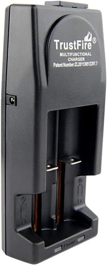 TrustFire TR-001 Charger, Dual-Slot Smart Li-ion Charger (EU 220V Cable Included)