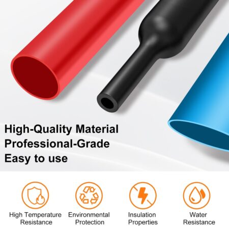 Heat Shrink Tubing Assortment Kit — 580 Pcs, 11 Specifications, Multi-Color