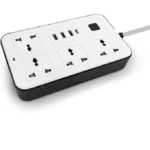 Universal Power Strip 2m — 4 AC Outlets + 3×USB-A + 1×USB-C (PD) | Multi-Device Charging Extension Lead