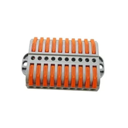 WAGO LT-223-10 Panel Mount Wire Connector 10 In 10 Out – Spring Clamp Cable Terminal