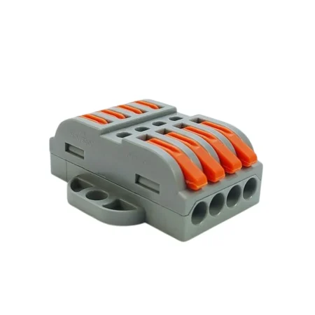 Wago LT-223-4 Panel Mount Wire Connector 4 In 4 Out – Spring Clamp Cable Terminal 