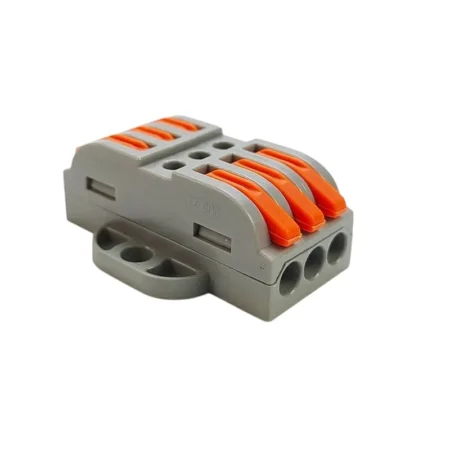 Wago LT-223-3 Panel Mount Wire Connector 3 In 3 Out – Spring Clamp Cable Terminal 
