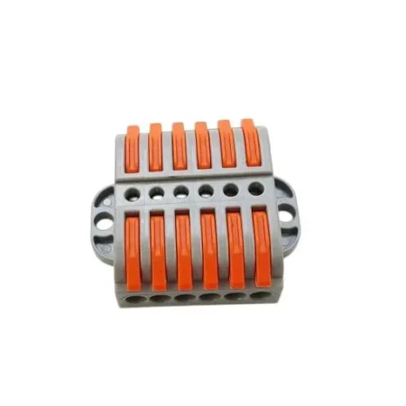 Wago LT-223-6 Panel Mount Wire Connector 6 In 6 Out – Spring Clamp Cable Terminal 