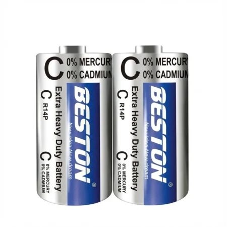 Beston C R14S 1.5V Extra Heavy Duty Battery — 2‑Pack
