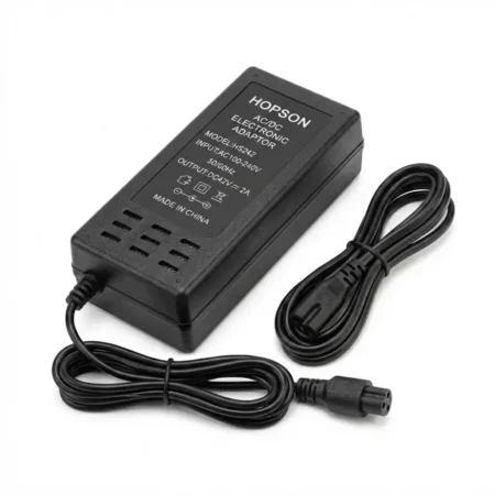 HOPSON HS242 AC/DC Electronic Adaptor – 42V 2A Charger (3-Pin Round Female) for Electric Scooter & Hoverboard