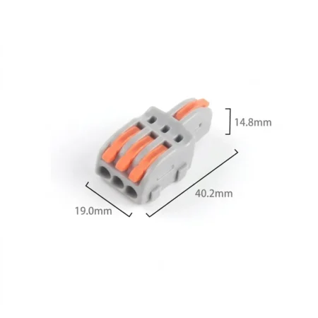 WAGO F13 Wire Connector 1 In 3 Out – Compact Spring Lever Distribution Connector 