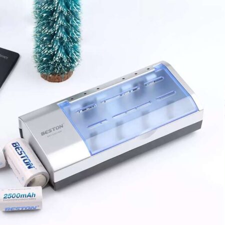 Beston BST-C821BW Universal Battery Charger — AA/AAA/C/D and 9V