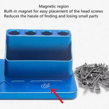 Screwdriver Rotates Storage Seat – Model TE-193 (Variable: Gold / Silver / Blue)