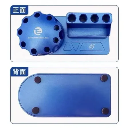 Screwdriver Rotates Storage Seat – Model TE-193 (Variable: Gold / Silver / Blue)