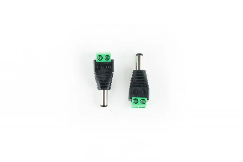 OSEPP LS-00014 Male DC Barrel Jack Adapter 2 Pack